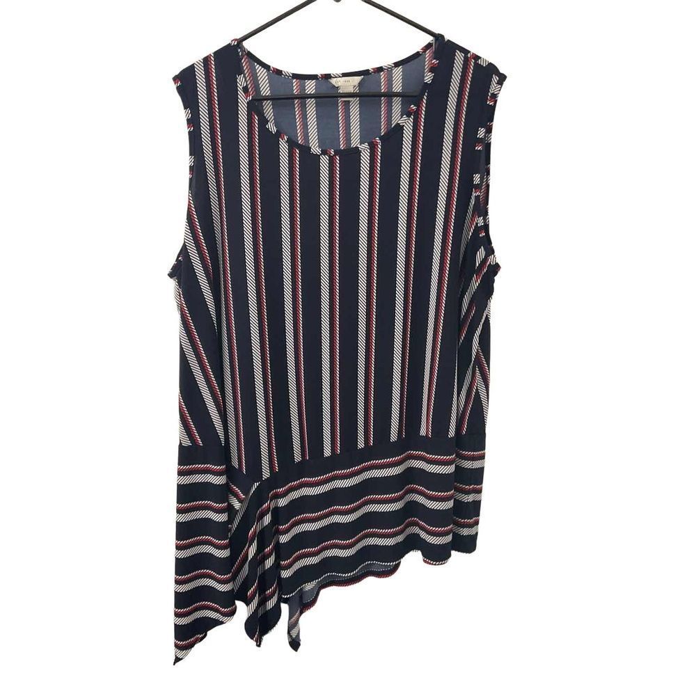 EST. 1946 Navy Red & White with Vertically & Horizontally Striped Top Size 22/24